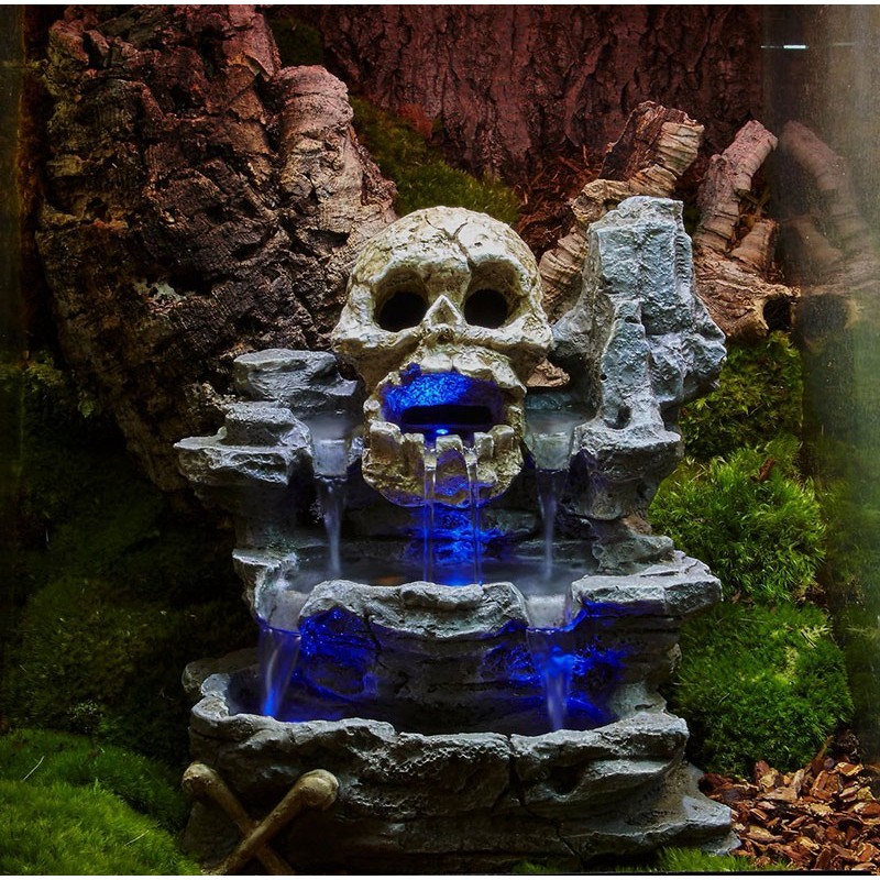 Wholesale Zoo Med Repti Rapids LED Skull Waterfall