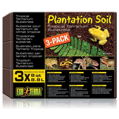 Plantation Soil - 3 Bricks 8 qt (Exo Terra)