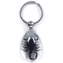 Keychain - Black Scorpion (Clear - Teardrop)