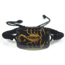 Bracelet - Yellow Scorpion (Black - Rectangle)