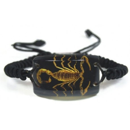 Bracelet - Yellow Scorpion (Black)