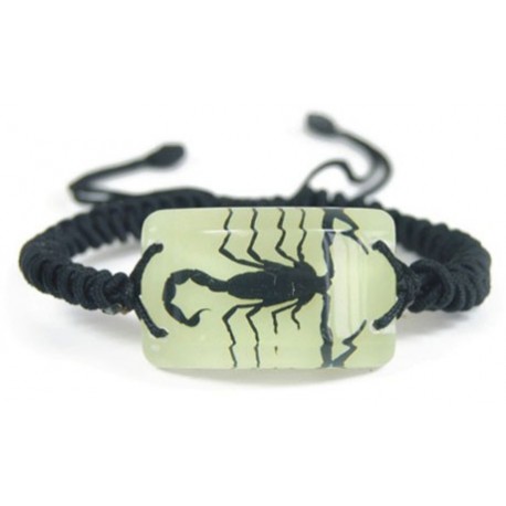 Bracelet - Black Scorpion (Glow-in-the-dark)