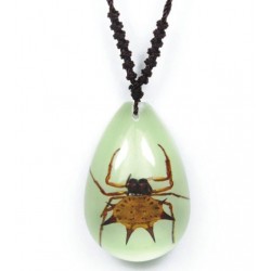 Necklace - Spiny Spider (Glow - Teardrop)