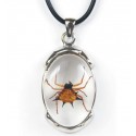 Necklace - Spiny Spider (Clear - Metal)