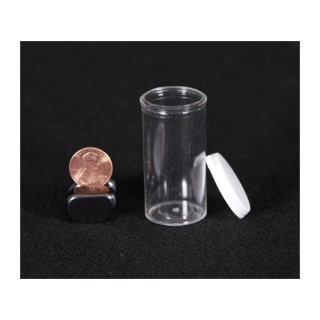 Snap Cap Vials (Clear Plastic, 7 Dram, Pack of 12)