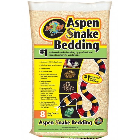 Aspen Snake Bedding - 8 qt (Zoo Med)