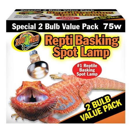 Repti Basking Spot Lamp VALUE PACK - 75w (Zoo Med)