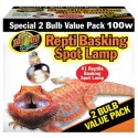 Repti Basking Spot Lamp - 2 BULB VALUE PACK - 100w (Zoo Med)
