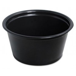 Portion Cups - Black - 2 oz