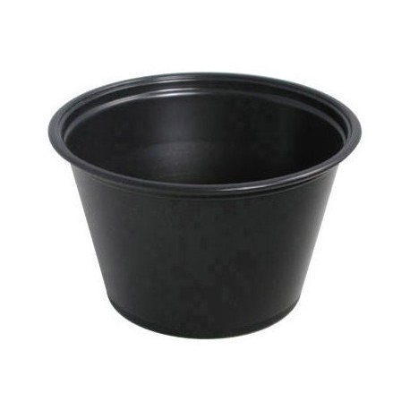 Portion Cups - Black - 4 oz