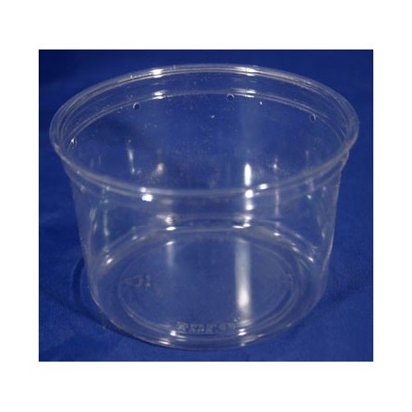 16 oz Crystal Clear Deli Cups - Punched - 50ct (pinnPACK)