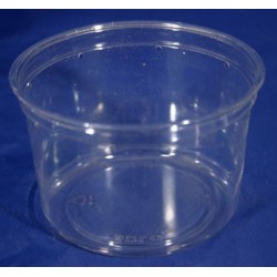 16 oz Crystal Clear Deli Cups - Punched - 100ct (pinnPACK)