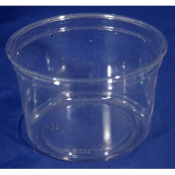 16 oz Crystal Clear Deli Cups - Punched - 500ct (pinnPACK)