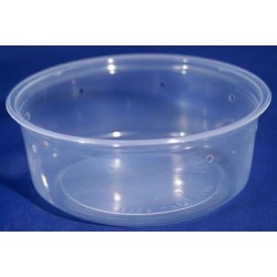 8 oz Semi-Clear Deli Cups - Punched - 500ct (Pro-Kal)