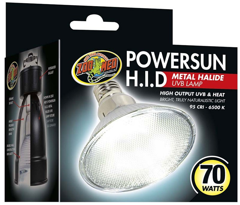 PowerSun H.I.D. Metal Halide UVB Lamp (Zoo Med)