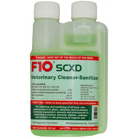 F10SCXD Veterinary Cleaner-Sanitizer - 6.8oz (200ml)