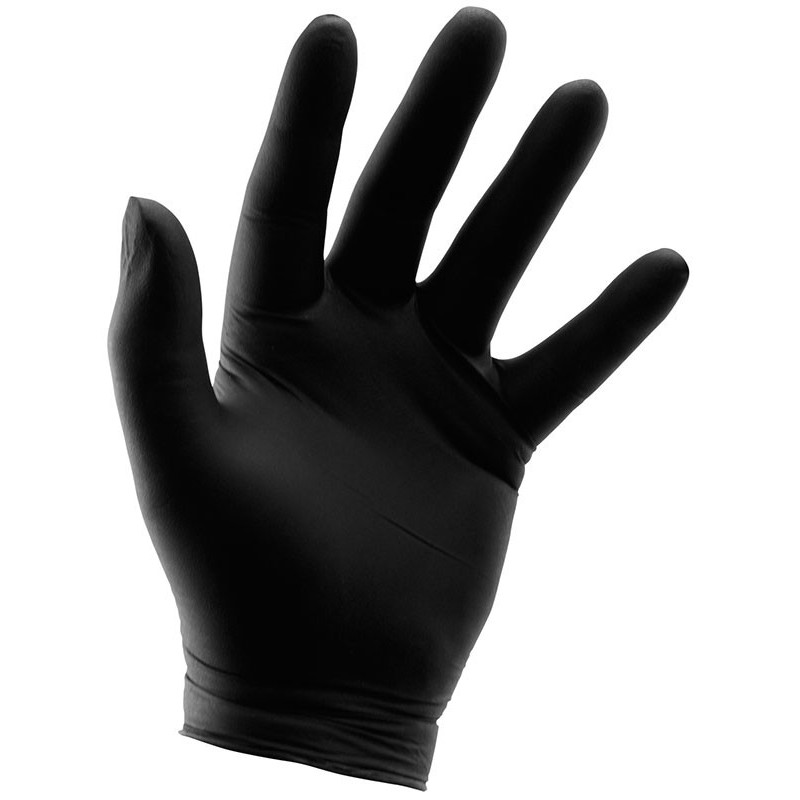 Wholesale Disposable Black Nitrile Gloves