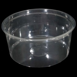 6.75" Clear Deli Cup - 48 oz -Punched (PWP)