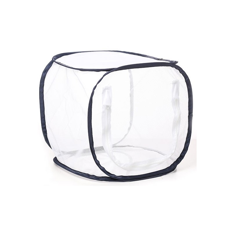 Black DERCLIVE Folding Hanging cage Light-transmitting and Breathable Plant Insect net Cover