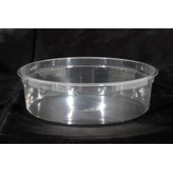 7" Clear Deli Cup - 32 oz - Punched - 100ct (pinnPACK)