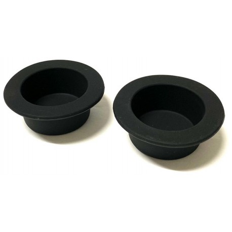 Silicone Gecko Food Dish - Black - SM (2pk)