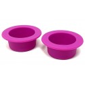 Silicone Gecko Food Dish - Purple - SM (2pk)