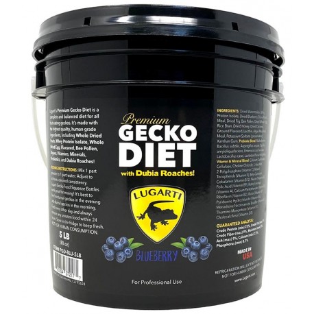 Premium Gecko Diet - Blueberry - 5 lb (Lugarti)