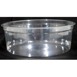 6.75" Clear Deli Cup - 38 oz - Punched - 100ct (pinnPACK)
