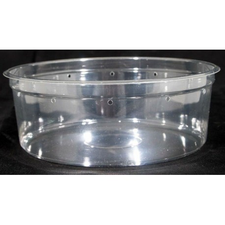 6.75" Clear Deli Cup - 38 oz - Punched - 25ct (pinnPACK)
