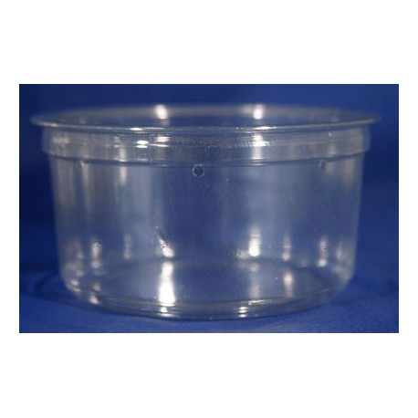 12 oz Crystal Clear Deli Cups - Punched (Pro-Kal)
