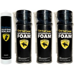Aquarium Silicone & Terrarium Background Foam (x3) BUNDLE (Lugarti)