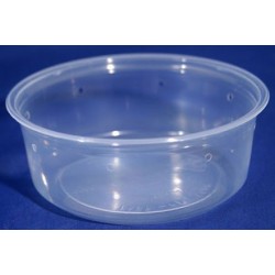 8 oz Semi-Clear Deli Cups - Punched - 10ct (Pro-Kal)