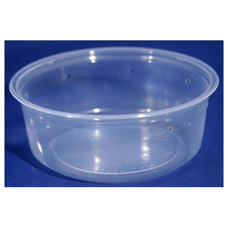8 oz Semi-Clear Deli Cups - Punched - 10ct (Pro-Kal)