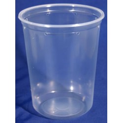 32 oz Semi Clear Deli Cups - Punched (Pro-Kal)