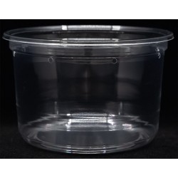 16 oz Crystal Clear Deli Cups - Punched (pinnPACK)