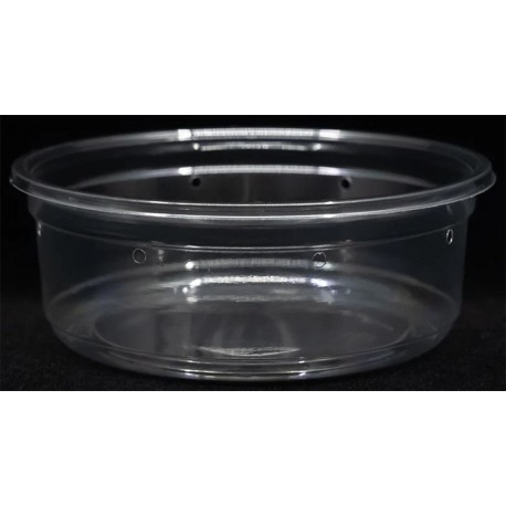8 oz Crystal Clear Deli Cups - Punched - 10ct (pinnPACK)